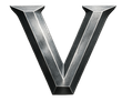 Metallic, three-dimensional letter 